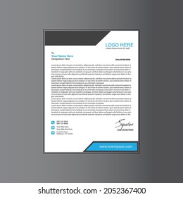 Modern Vector Template Letterhead Design