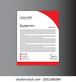 Modern Vector Template Letterhead design