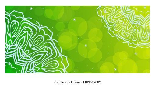 Modern Vector Template With Tribal Mandalas. For Brochure, Flyer, Cover, Magazine