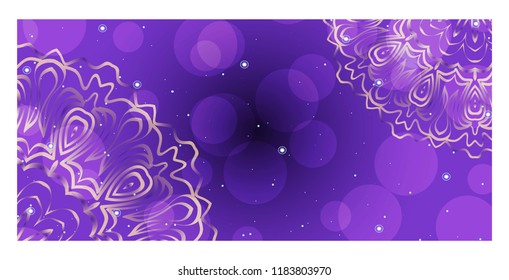 Modern Vector Template With Tribal Mandalas. For Brochure, Flyer, Cover, Magazine