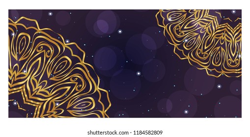 Modern Vector Template With Tribal Mandalas. For Brochure, Flyer, Cover, Magazine