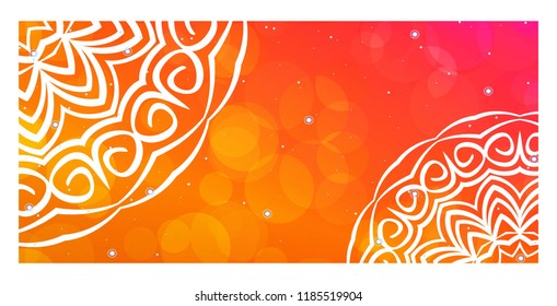 Modern Vector Template With Tribal Mandalas. For Brochure, Flyer, Cover, Magazine