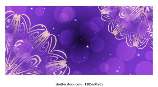 Modern Vector Template With Tribal Mandalas. For Brochure, Flyer, Cover, Magazine