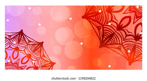 Modern Vector Template With Tribal Mandalas. For Brochure, Flyer, Cover, Magazine