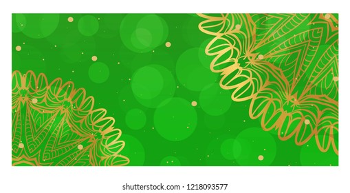 Modern Vector Template With Tribal Mandalas. For Brochure, Flyer, Cover, Magazine