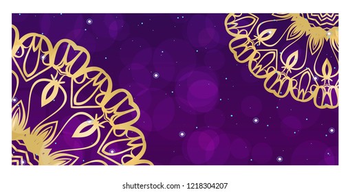 Modern Vector Template With Tribal Mandalas. For Brochure, Flyer, Cover, Magazine