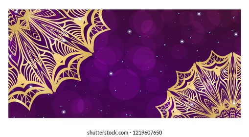 Modern Vector Template With Tribal Mandalas. For Brochure, Flyer, Cover, Magazine