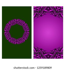 Modern Vector Template With Tribal Mandalas. For Brochure, Flyer, Cover, Magazine