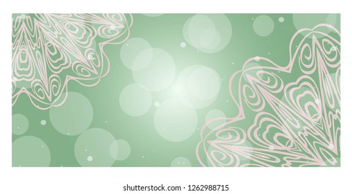 Modern Vector Template With Tribal Mandalas. For Brochure, Flyer, Cover, Magazine