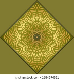 Modern Vector Template With Tribal Mandalas. For Brochure, Flyer, Cover, Magazine