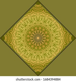 Modern Vector Template With Tribal Mandalas. For Brochure, Flyer, Cover, Magazine
