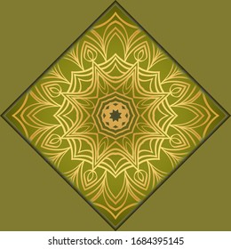 Moderne Vektorillustration Vorlage mit Stammtisch Mandalas. Broschüre, Flyer, Cover, Magazine