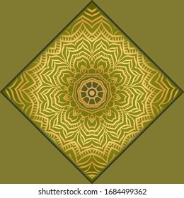Moderna Plantilla Vectora Con Mandalas Tribales. Folleto, Volante, Portada, Revista
