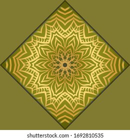 Moderna Plantilla Vectora Con Mandalas Tribales. Folleto, Volante, Portada, Revista