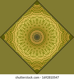Moderne Vektorillustration Vorlage mit Stammtisch Mandalas. Broschüre, Flyer, Cover, Magazine