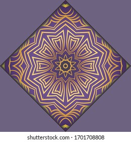 Moderna Plantilla Vectora Con Mandalas Tribales. Folleto, Volante, Portada, Revista