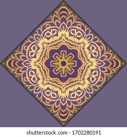 Modern Vector Template With Tribal Mandalas. For Brochure, Flyer, Cover, Magazine