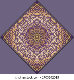 Modern Vector Template With Tribal Mandalas. For Brochure, Flyer, Cover, Magazine