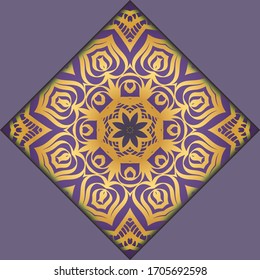 Moderna Plantilla Vectora Con Mandalas Tribales. Folleto, Volante, Portada, Revista