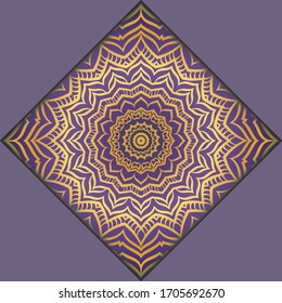 Moderna Plantilla Vectora Con Mandalas Tribales. Folleto, Volante, Portada, Revista
