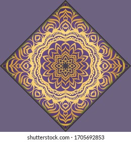 Moderne Vektorillustration Vorlage mit Stammtisch Mandalas. Broschüre, Flyer, Cover, Magazine