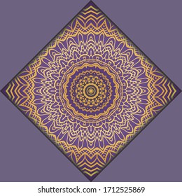 Modern Vector Template With Tribal Mandalas. For Brochure, Flyer, Cover, Magazine