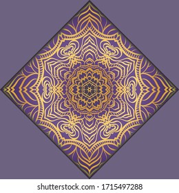 Moderna Plantilla Vectora Con Mandalas Tribales. Folleto, Volante, Portada, Revista