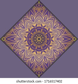 Modern Vector Template With Tribal Mandalas. For Brochure, Flyer, Cover, Magazine