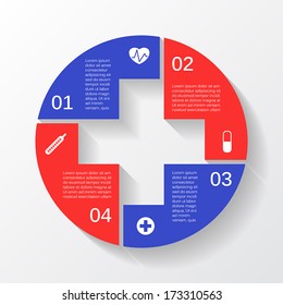 Modern vector template for your medical project