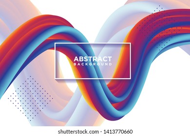 Modern vector templates. 3d liquid background.