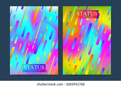 Modern vector templates for brochure, cover, flyer, annual report, leaflet. Minimal covers design. Cool geometric gradients shapes composition