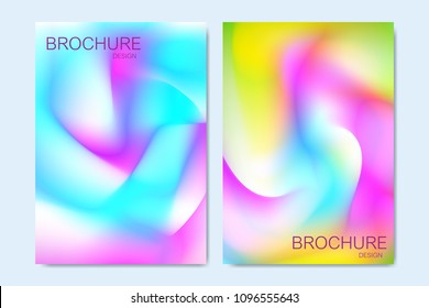 Modern vector templates for brochure, cover, flyer, annual report, leaflet. Colorful geometric background. Fluid shapes composition. Eps10 vector