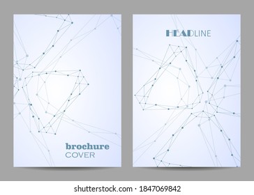 Scientific Brochure Design Template Vector Flyer Stock Vector (royalty 