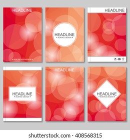 Modern vector templates for brochure, flyer, cover magazine or report in A4 size. Abstract geometric background with triangles. Vector illustration