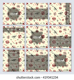 Modern vector templates for brochure, Leaflet, flyer, cover, magazine or annual report in A4 size. Book layout design. Abstract presentation book cover templates. Zika virus backgraund.