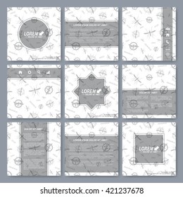 Modern vector templates for brochure, Leaflet, flyer, cover, magazine or annual report . Book layout design. Abstract presentation book cover templates. Zika virus backgraund.