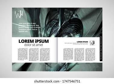 Moderne Vektorvorlagen für Broschüren, Magazine, Flyer, Broschüren mit 3D-Renderingtechnologie-Konzept