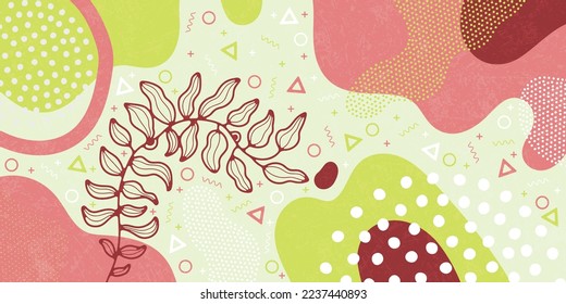Modern vector templates for the cover. Cute background pattern with abstract shapes.