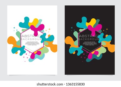 Modern Vector Templates. Liquid Color Background Design. Poster, Banner. EPS 10