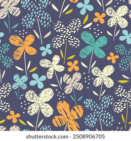 Modern vector textile design, all over seamless pattern wrapping paper design, digital image printing factory