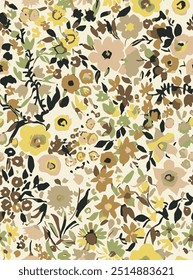 Modern vector textile design, all over seamless pattern wrapping paper design, digital image printing factory  