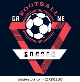 Modern Vector Tshirt Design, Football Game Tshirt Design, Fashionable Tshirt,