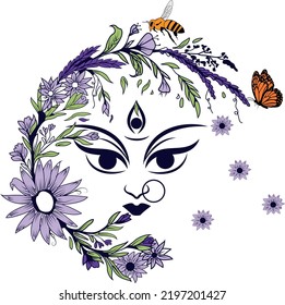 Modern Vector Tshirt Design, Puja special Tshirt Design,