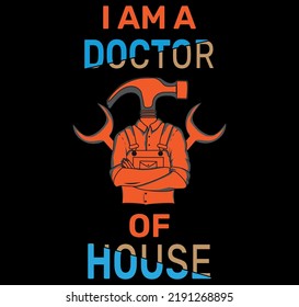 Modern Vector Tshirt Design, Worker Tshirt Design,