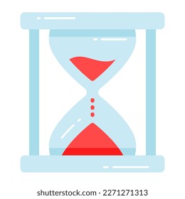 Modern vector of vintage hourglass in editable style