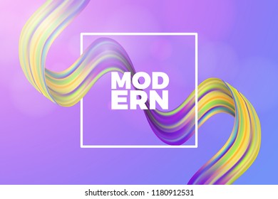 Modern Vector Wave Abstract Background