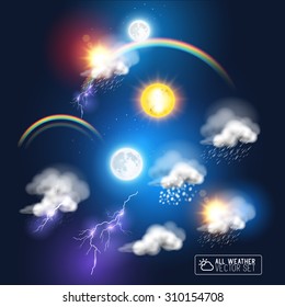 Modern Vector Weather symbols