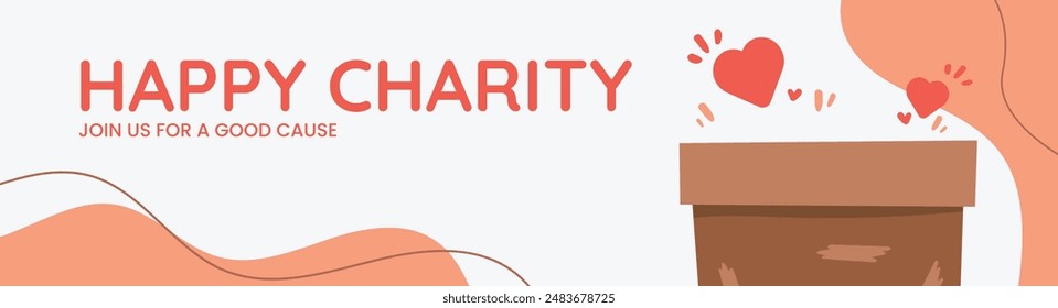Modern vector website banner templates with donation objects vector design people illustration