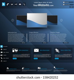 Modern Vector Website Design Template 