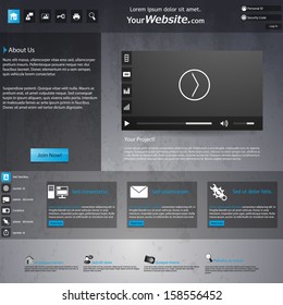 Modern Vector Website Design Template 